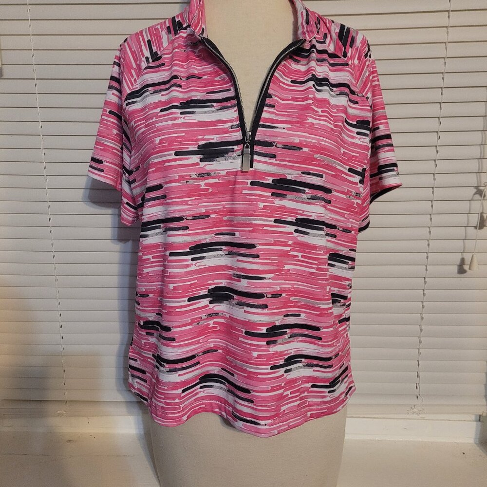 Coral Bay Ladies Golf Shirt L Short Sleeve Polo shirt
